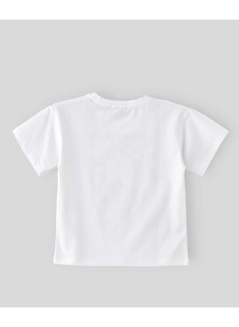 Jelliene Girls White Inspire More Sequin Graphic T-Shirt - Image 2
